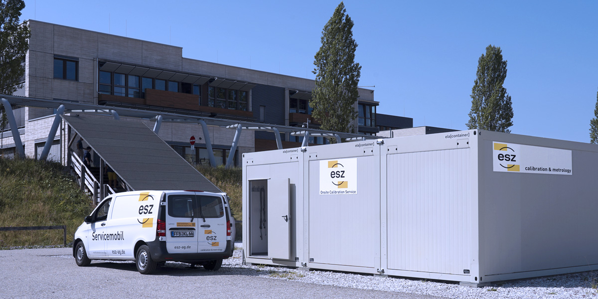 On-site calibration laboratory of esz AG