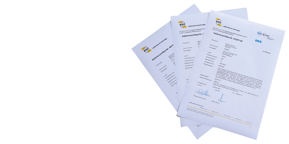 Calibration-certificates Calibration certificates